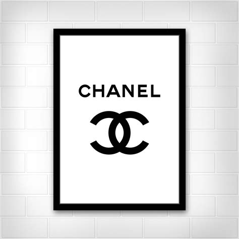 chanel black and white wall decor|free printable chanel printables.